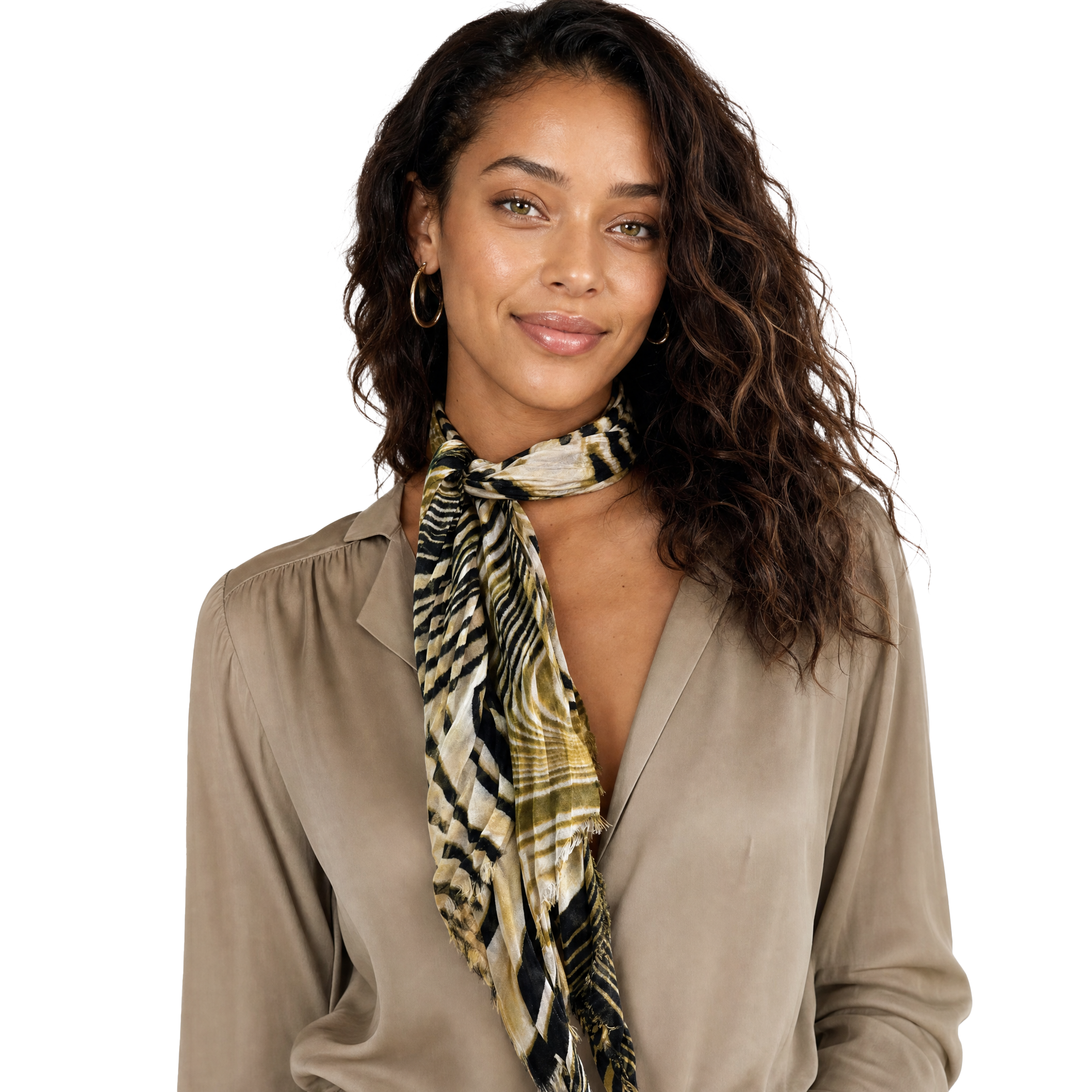Animal Safari Neckerchief - olive