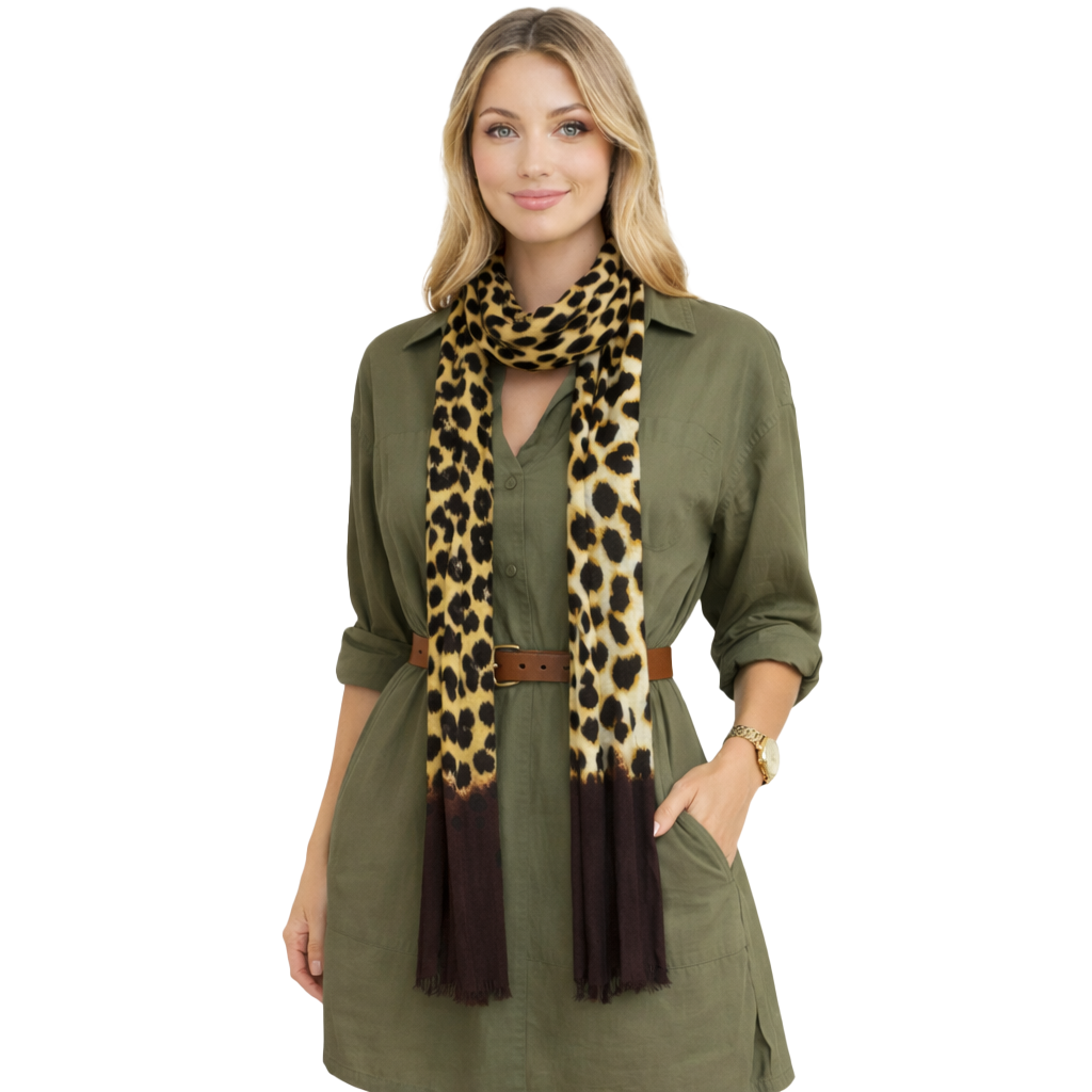 Skinny Leopard Scarf