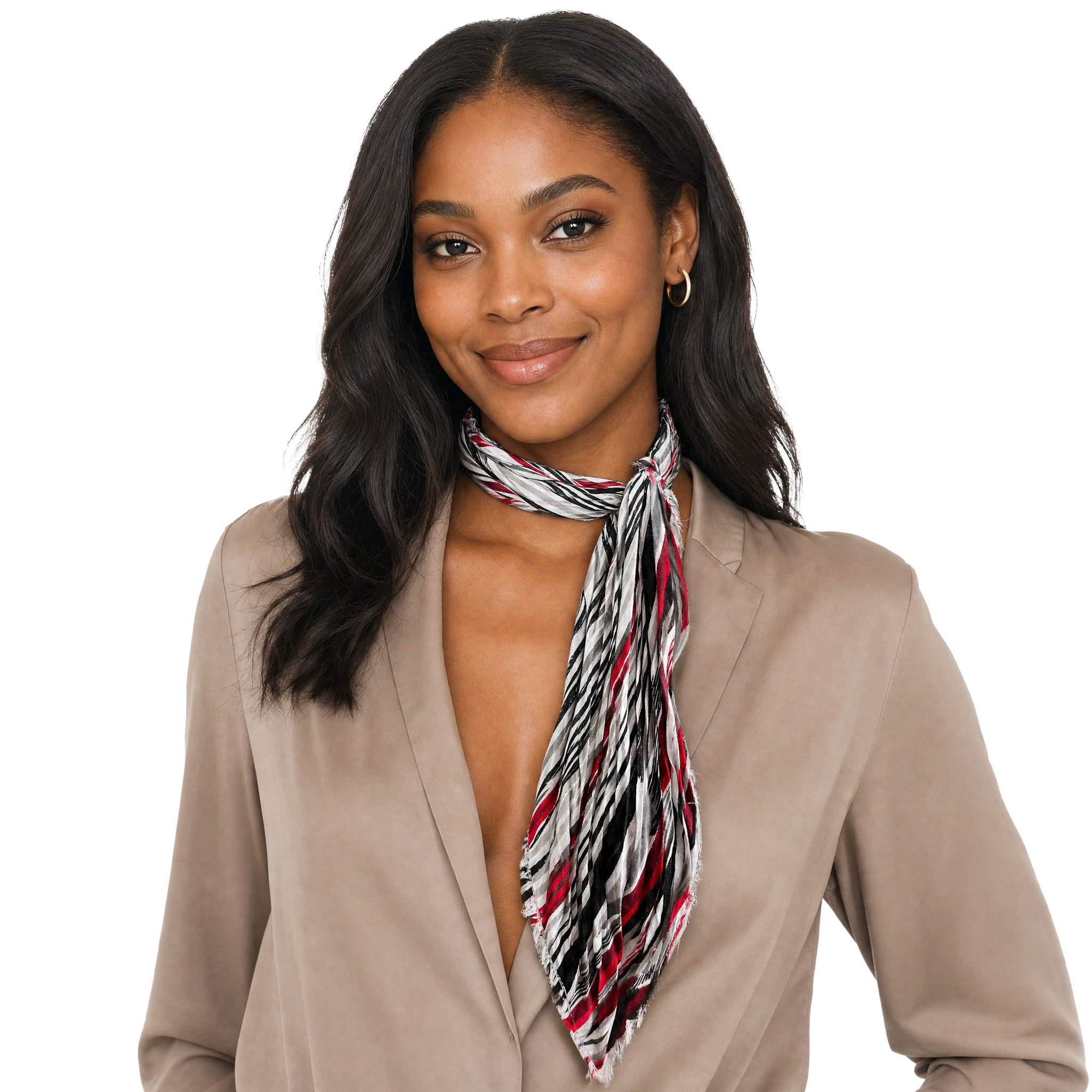 BL Stripes Neckerchief - Crimson