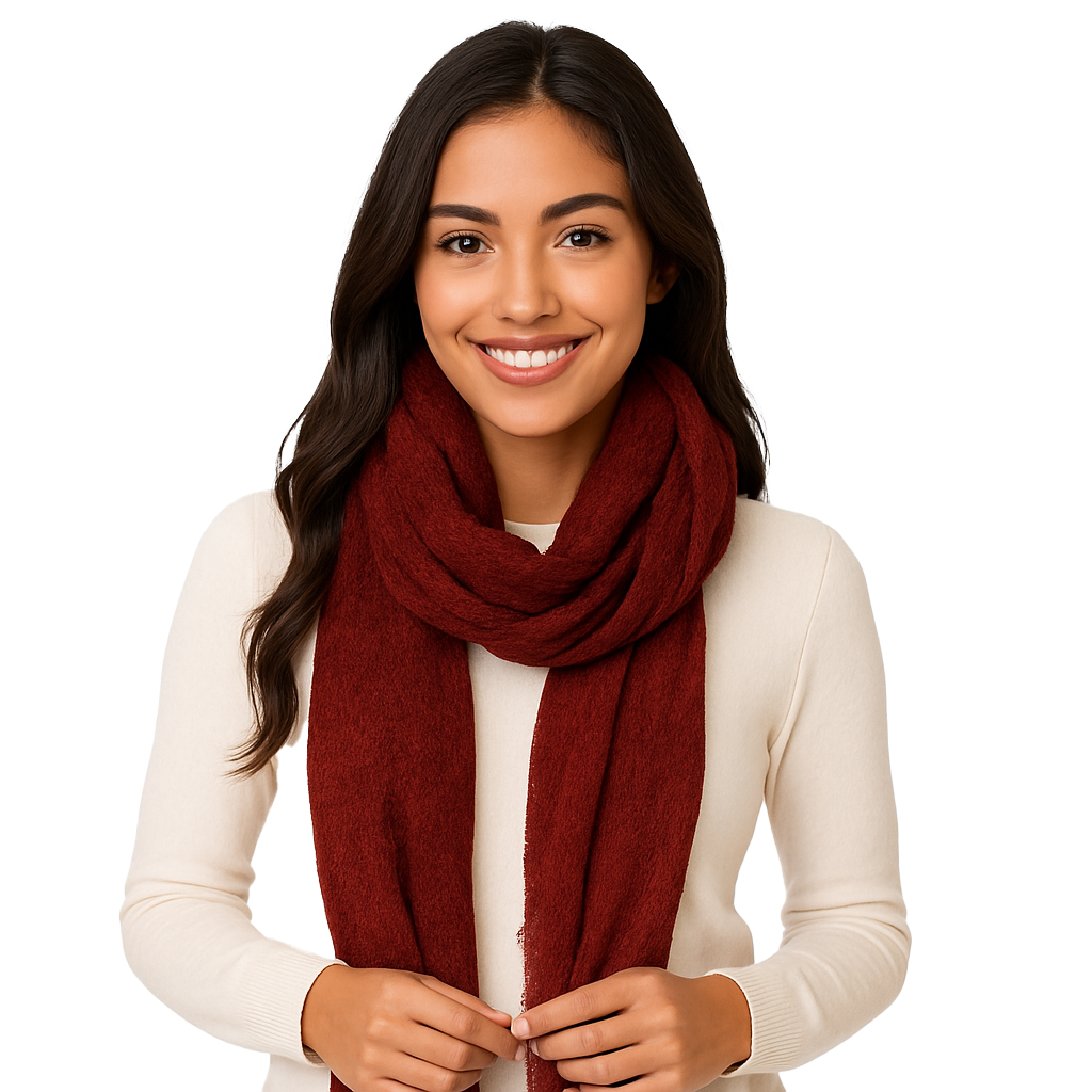Cashmere Lush Bliss Solid Scarves — Blue Pacific — view 9