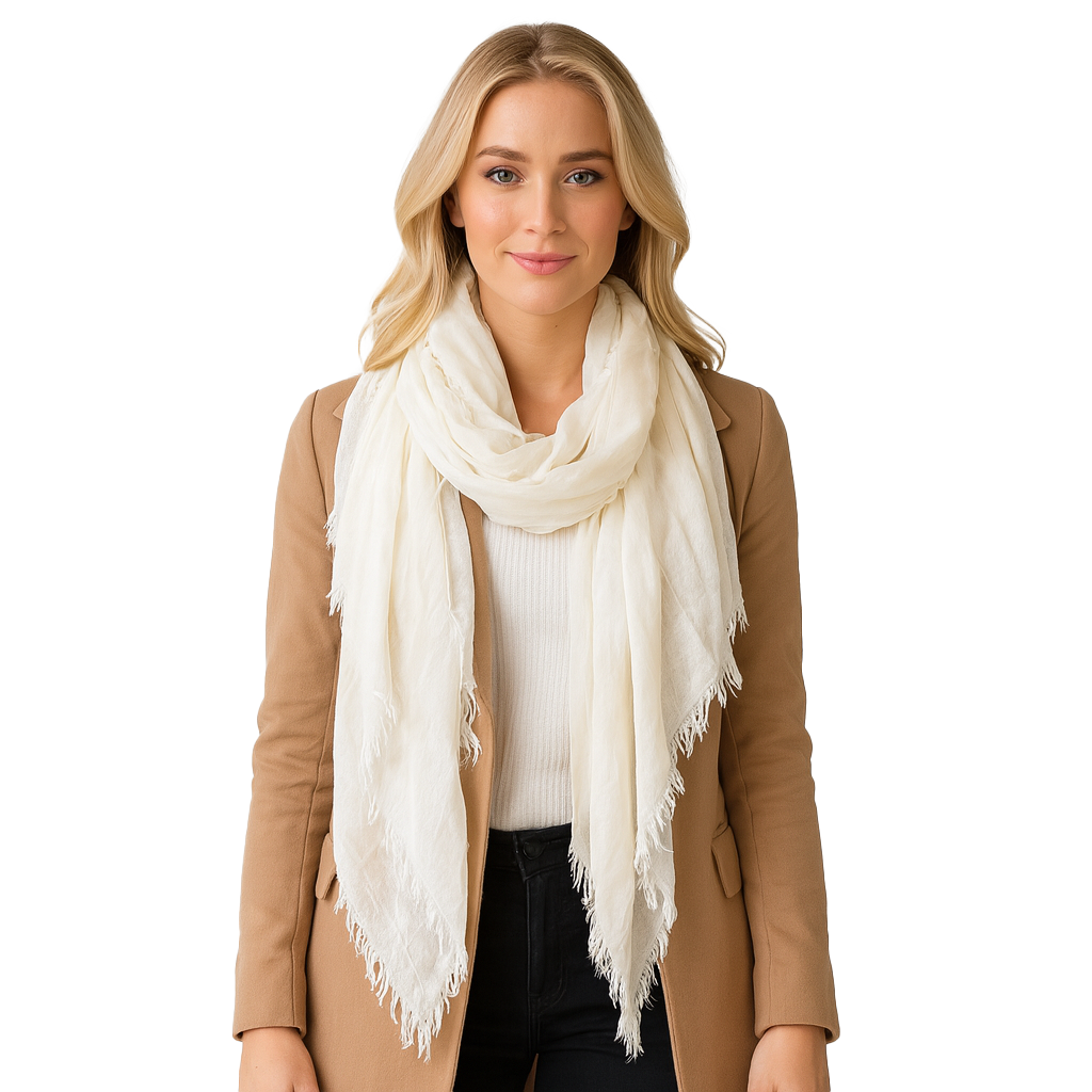 Bliss with Tassels Cashmere Scarf