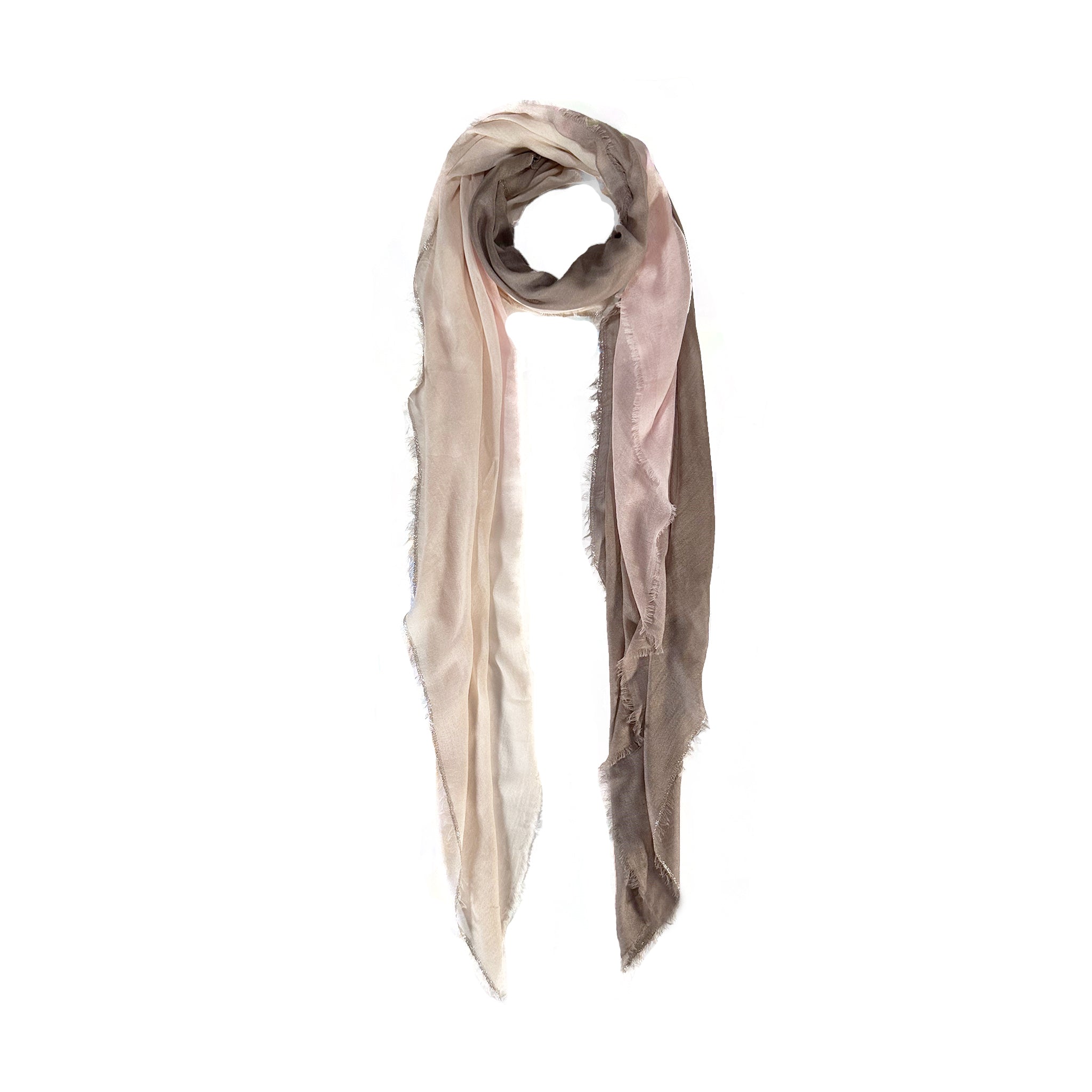 Cashmere Blend Scarves with Specialty Metallic Threading