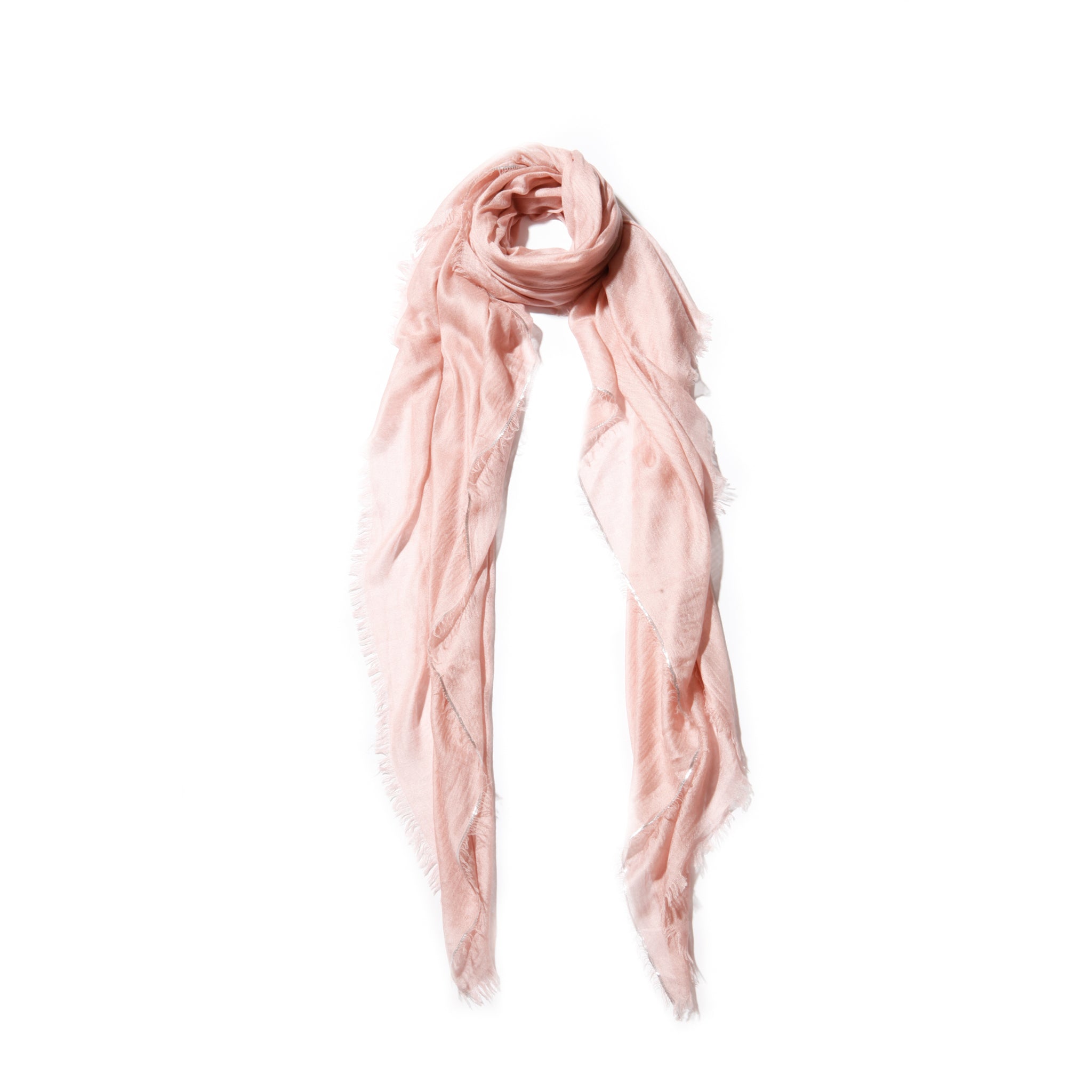 Cashmere Blend Scarves with Specialty Metallic Threading