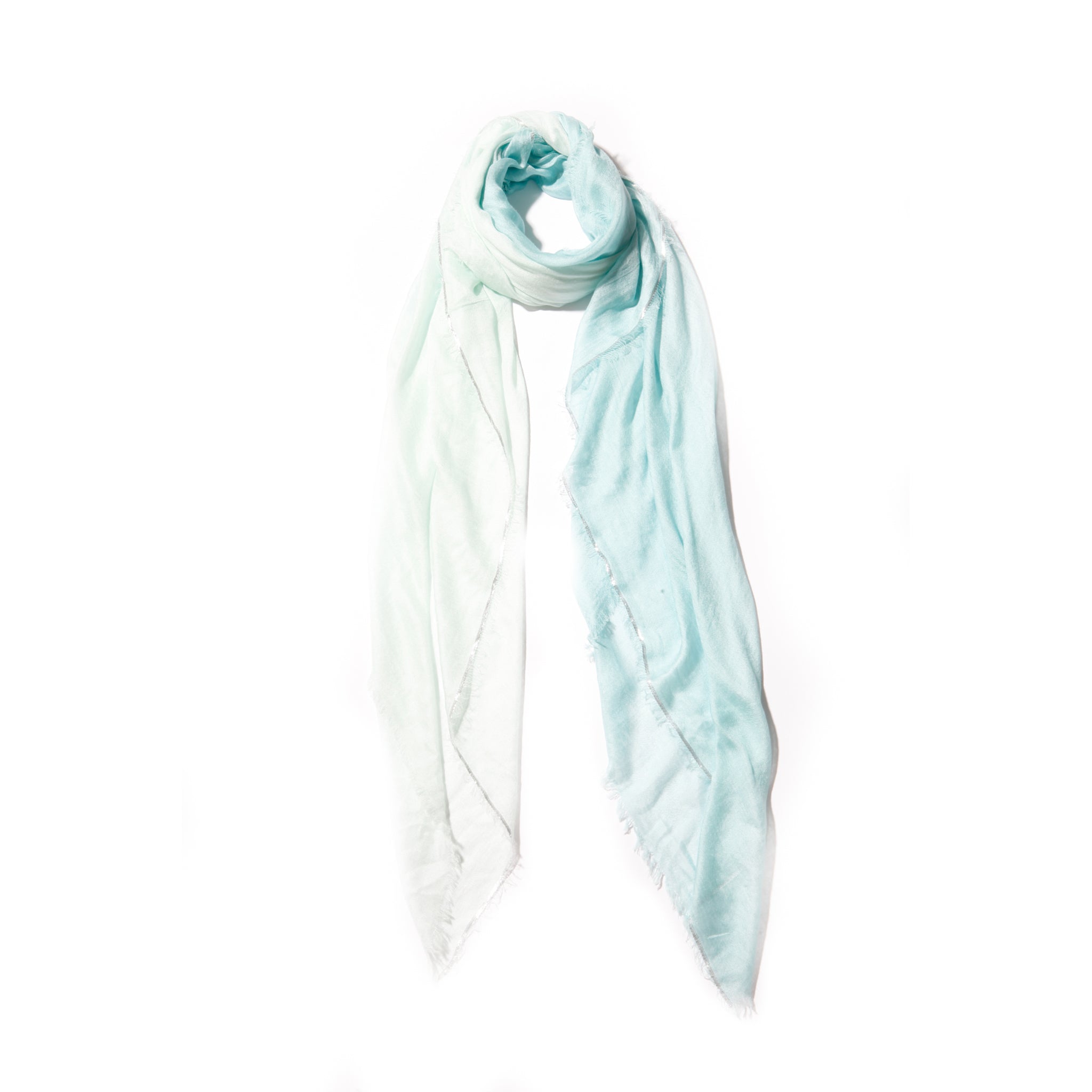 Cashmere Blend Scarves with Specialty Metallic Threading