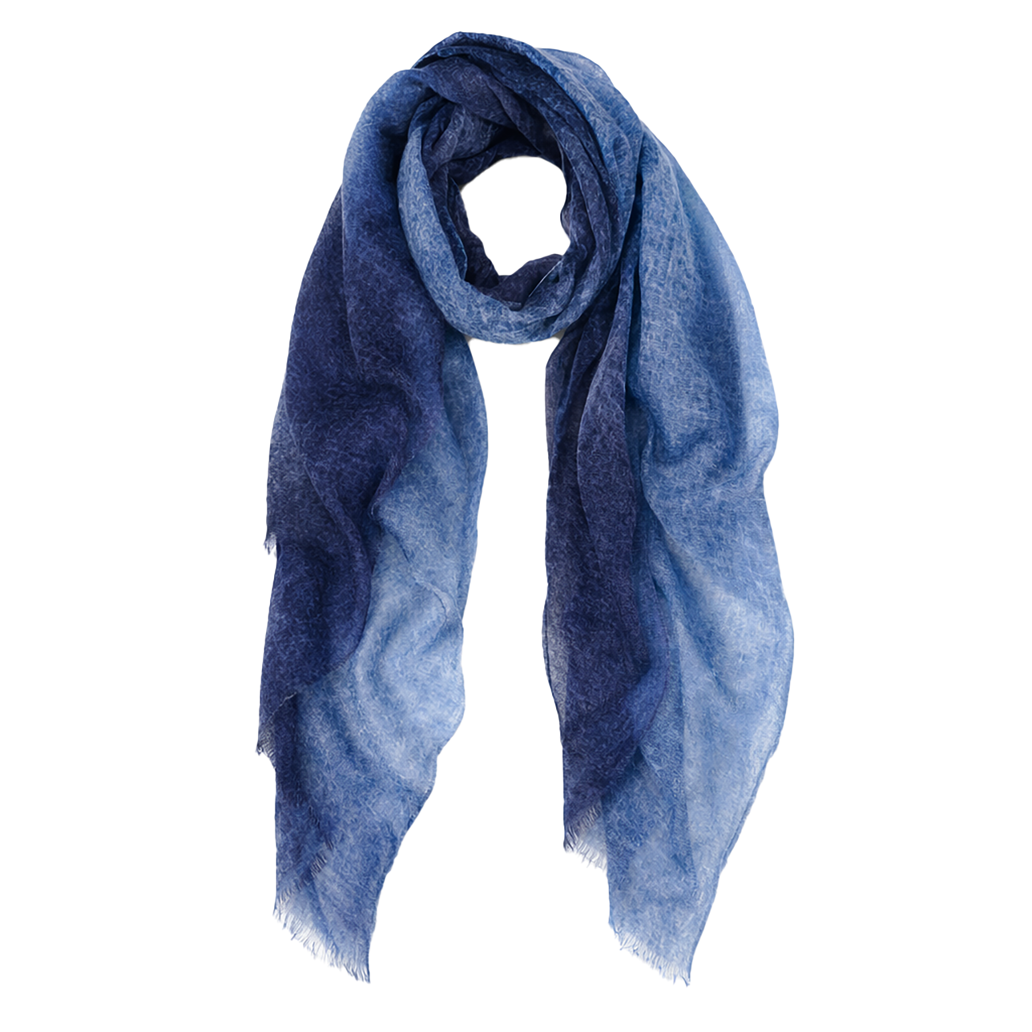 Cashmere Lush Bliss Ombre Scarves — Blue Pacific — view 5
