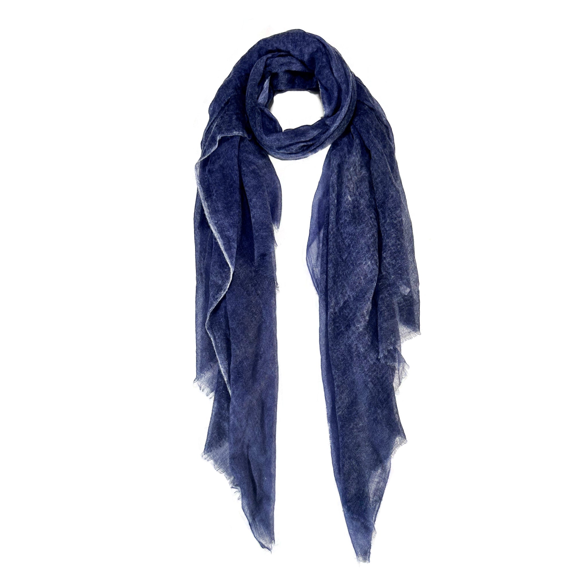 Cashmere Lush Bliss Solid Scarves — Blue Pacific — view 13