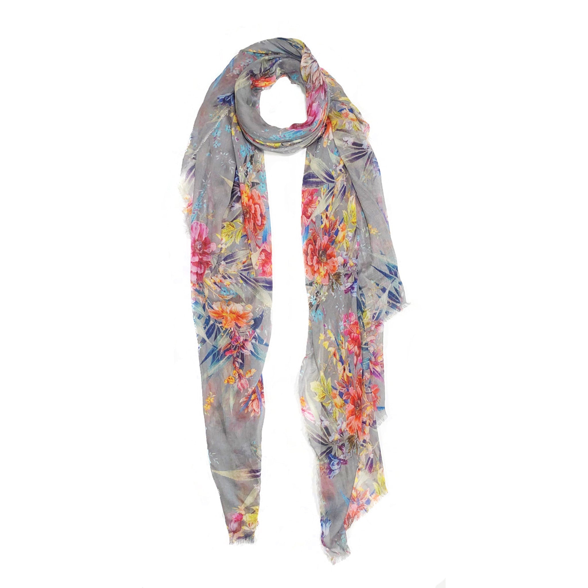 English Floral Scarf