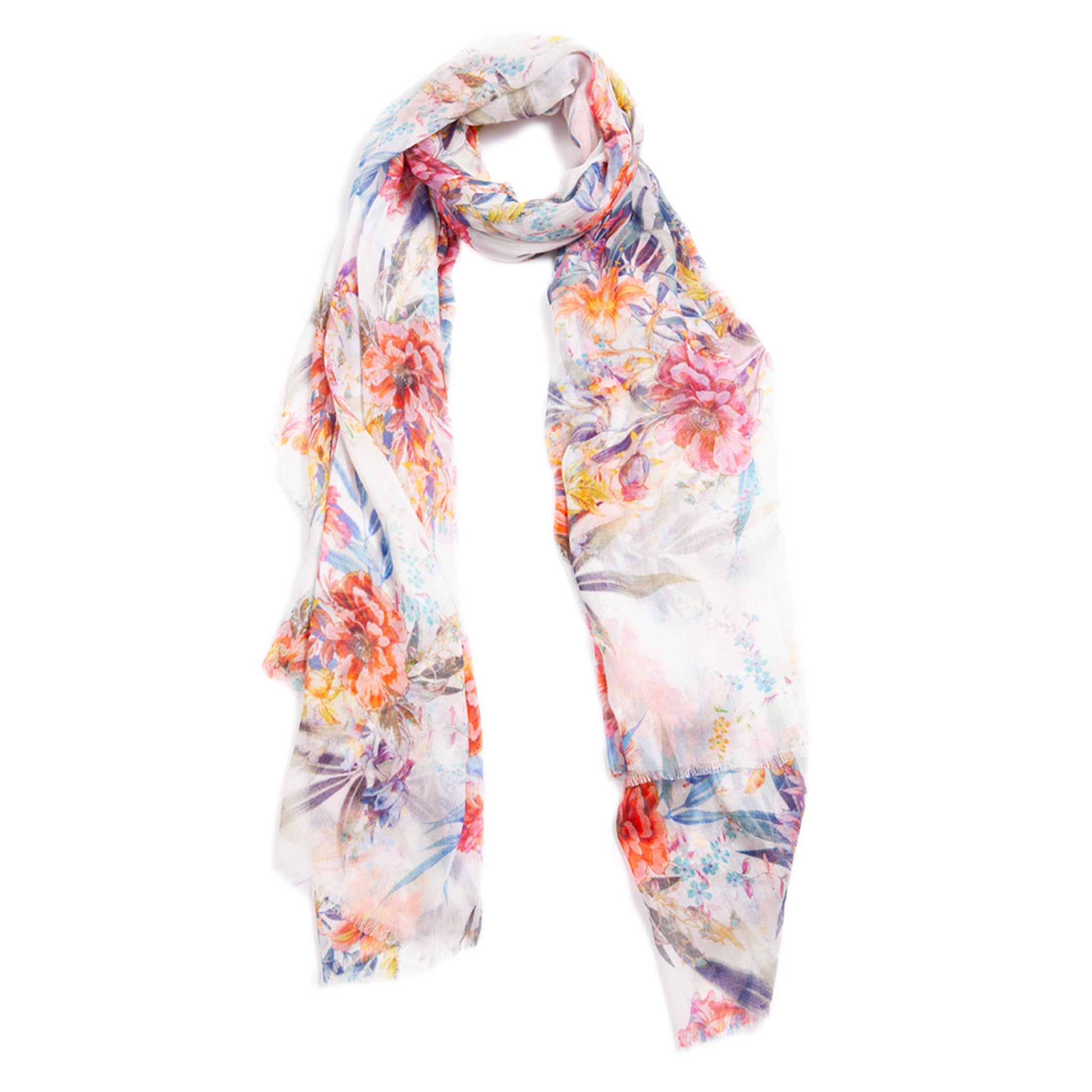 English Floral Scarf
