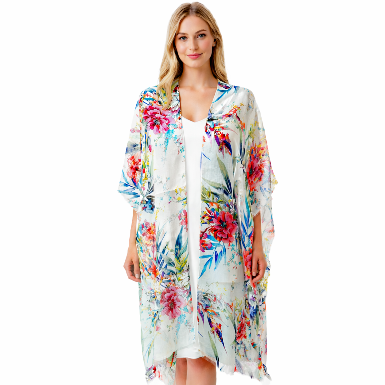 English Floral Kimono