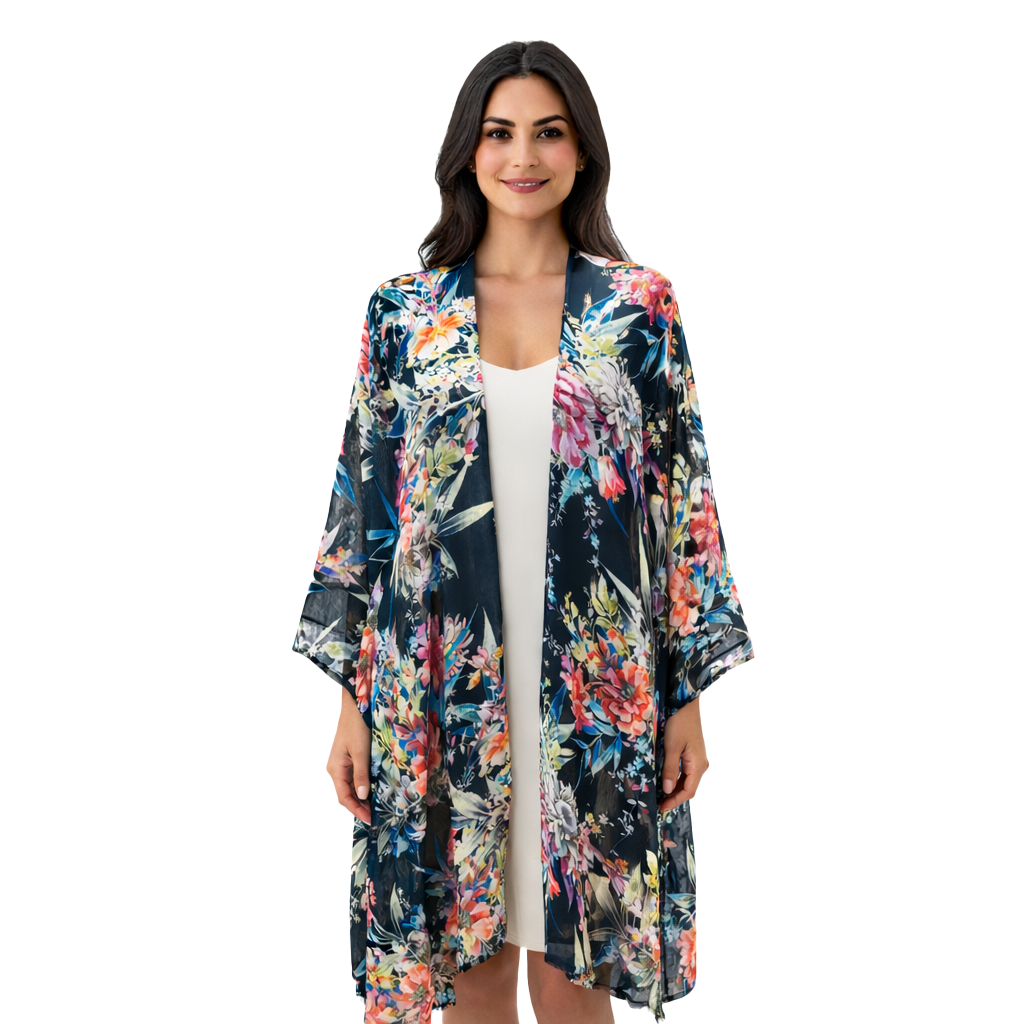 English Floral Kimono