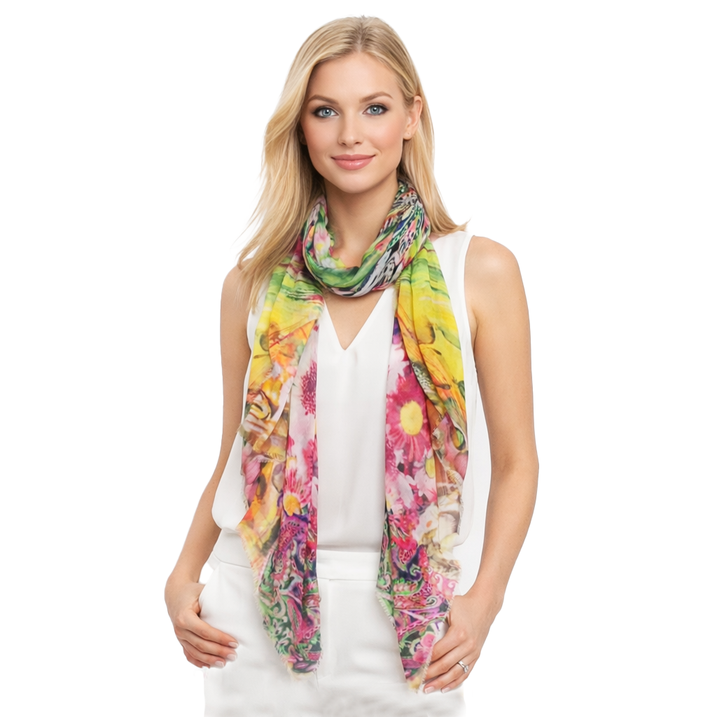 Floral Seashell Scarf