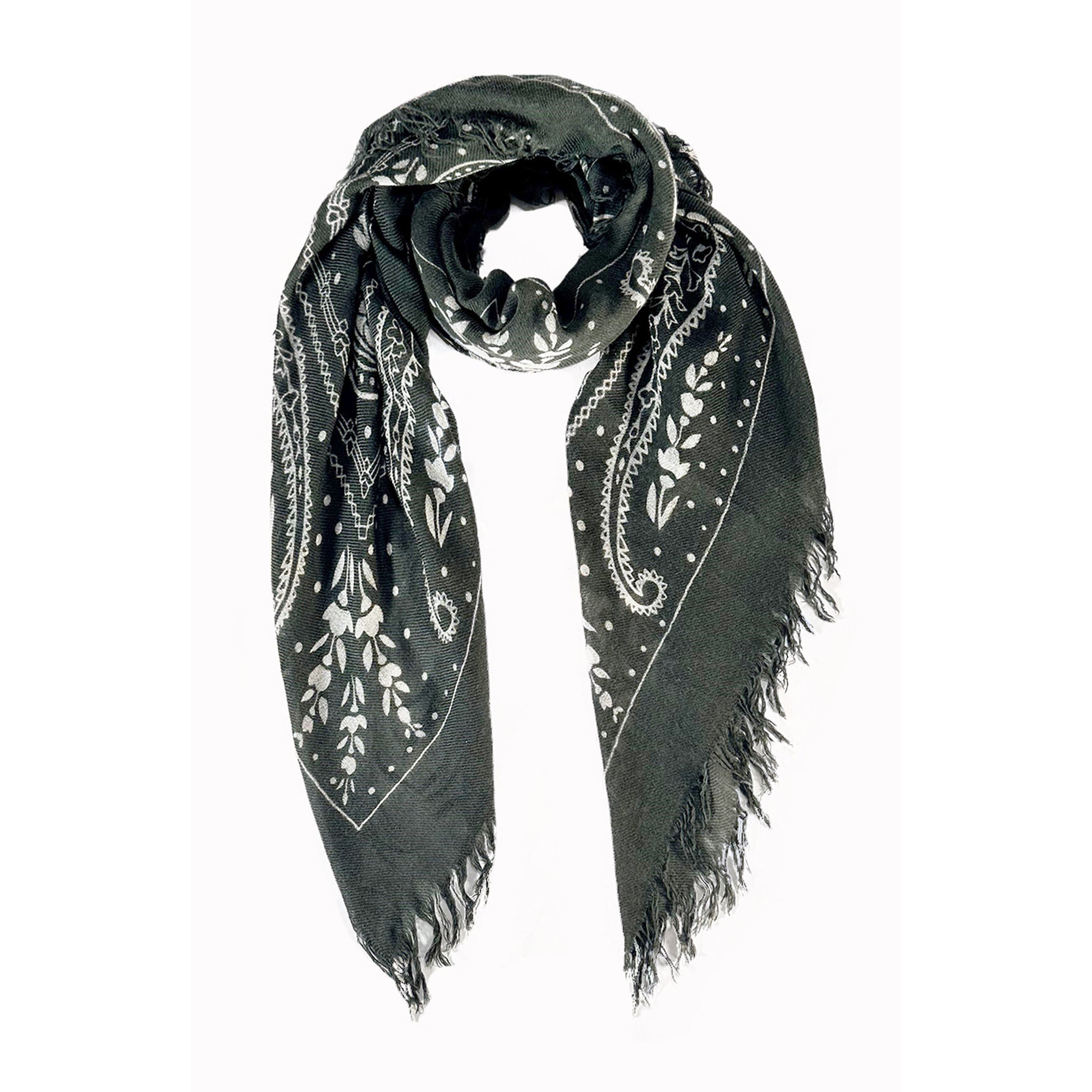 Cashmere Paisley Scarf