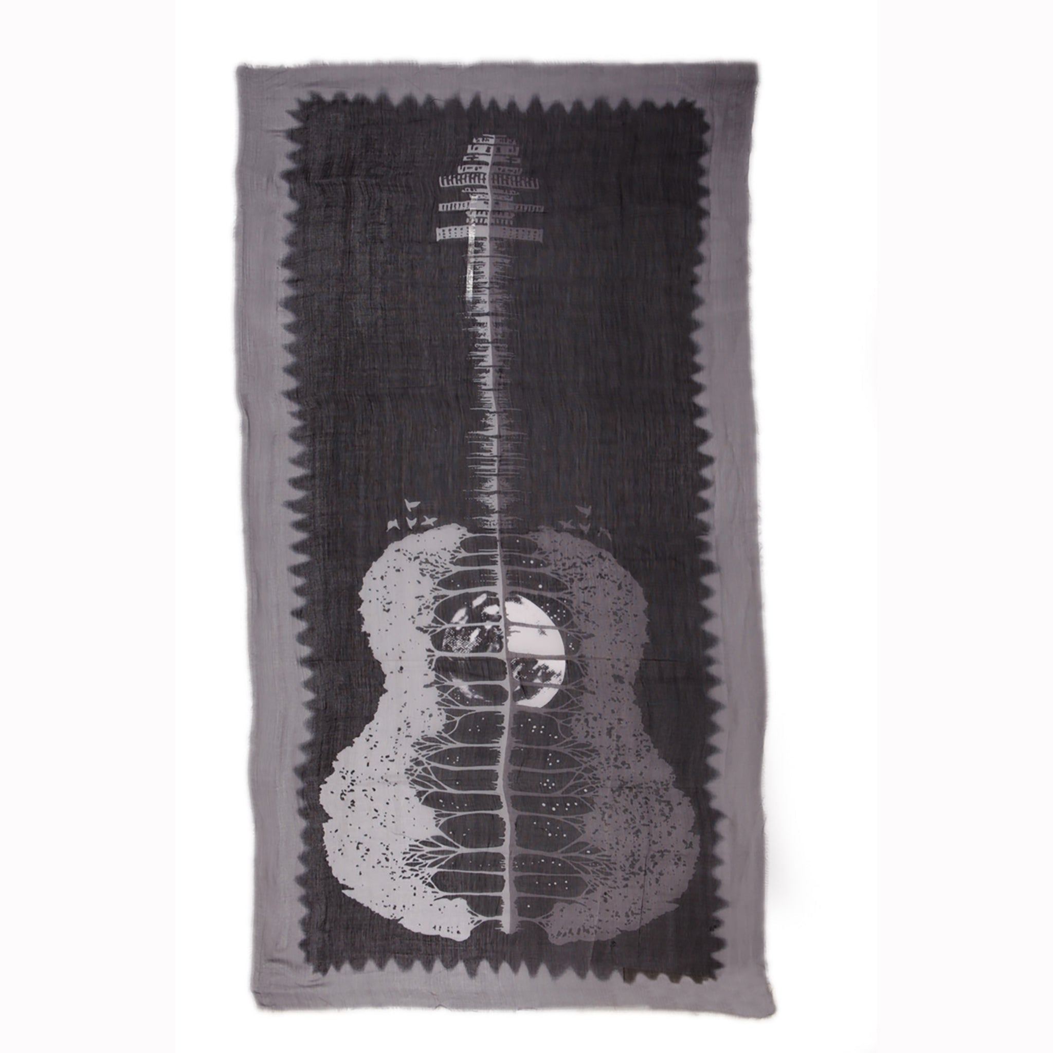 Guitar Roots Scarf — Blue Pacific — view 4