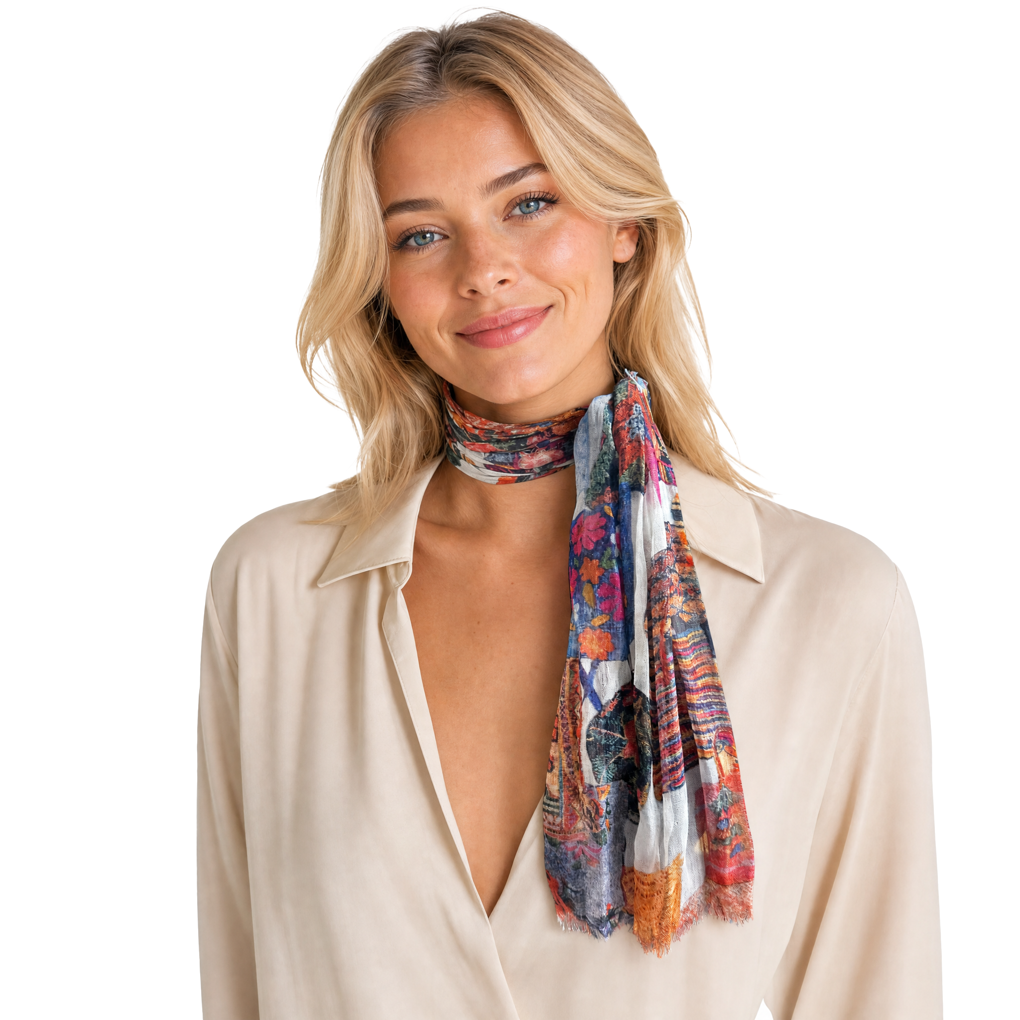 Italian Handbags Neckerchief - Cloud