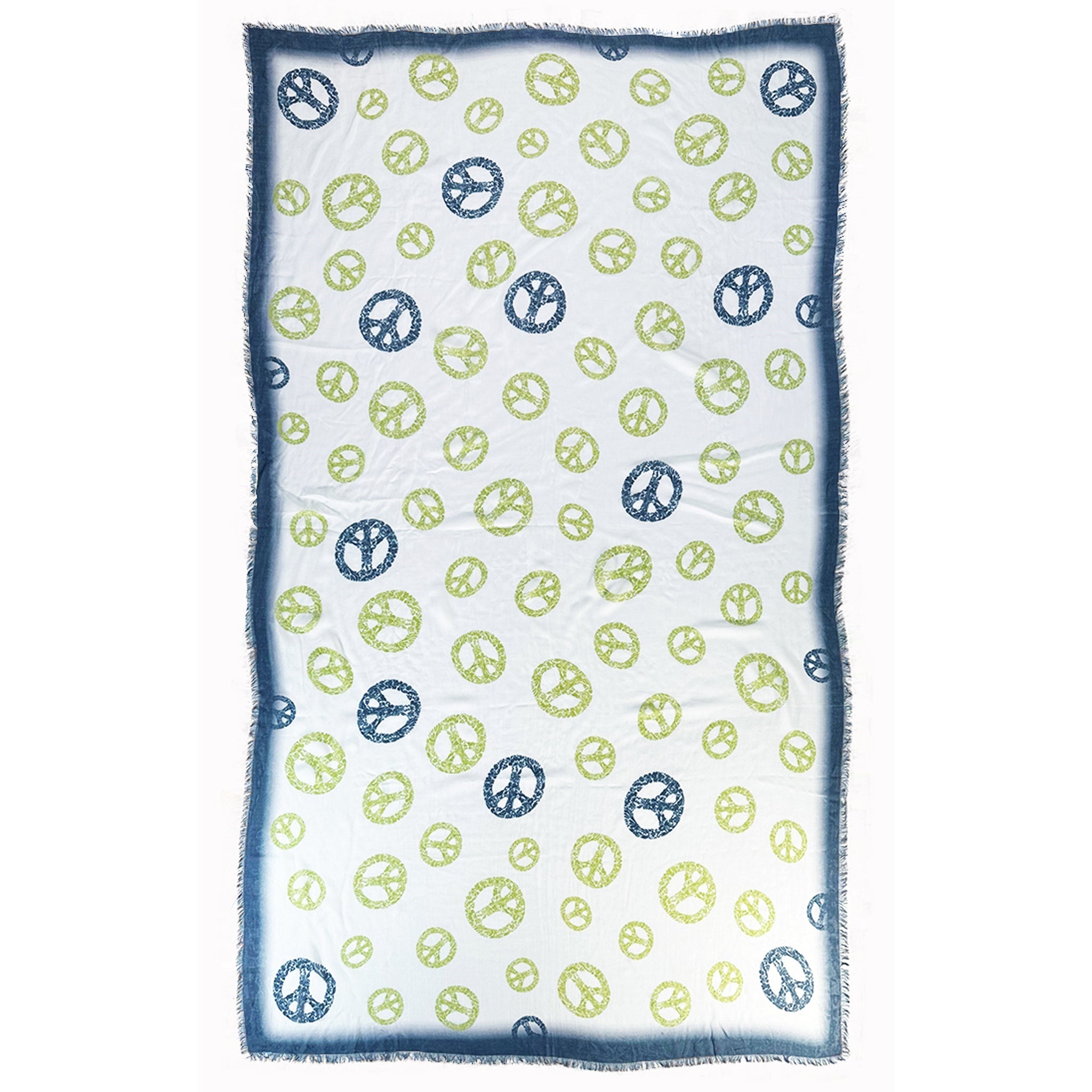Vintage Peace Scarf — Blue Pacific — view 5