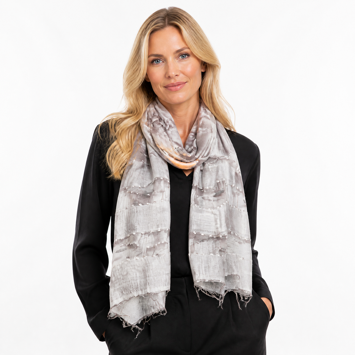 Hand Woven Silk Blended Scarf