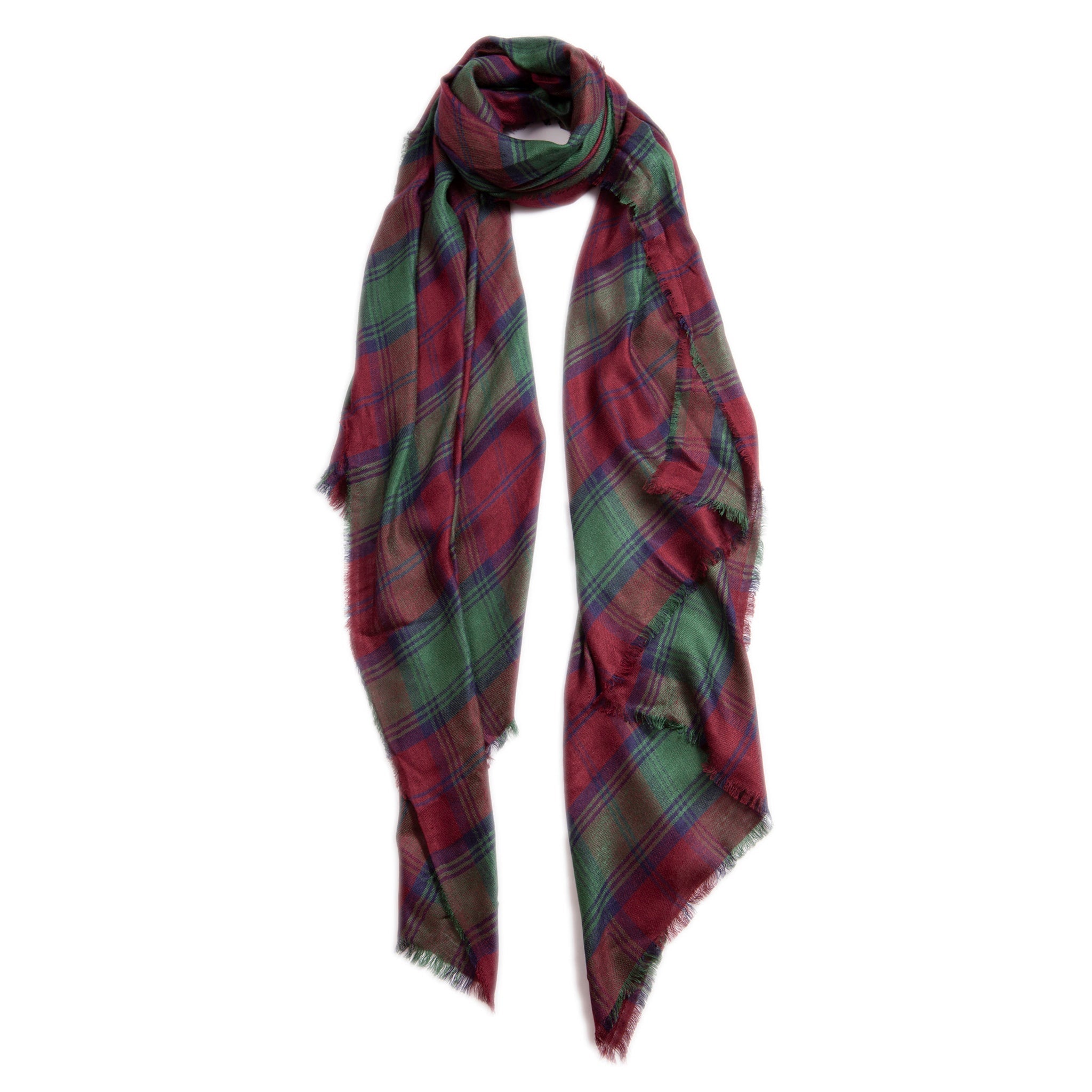 Modern Scottish Plaid Scarves (Contemporary)