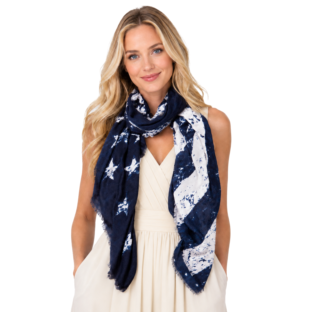Cashmere Blend Vintage American Flag