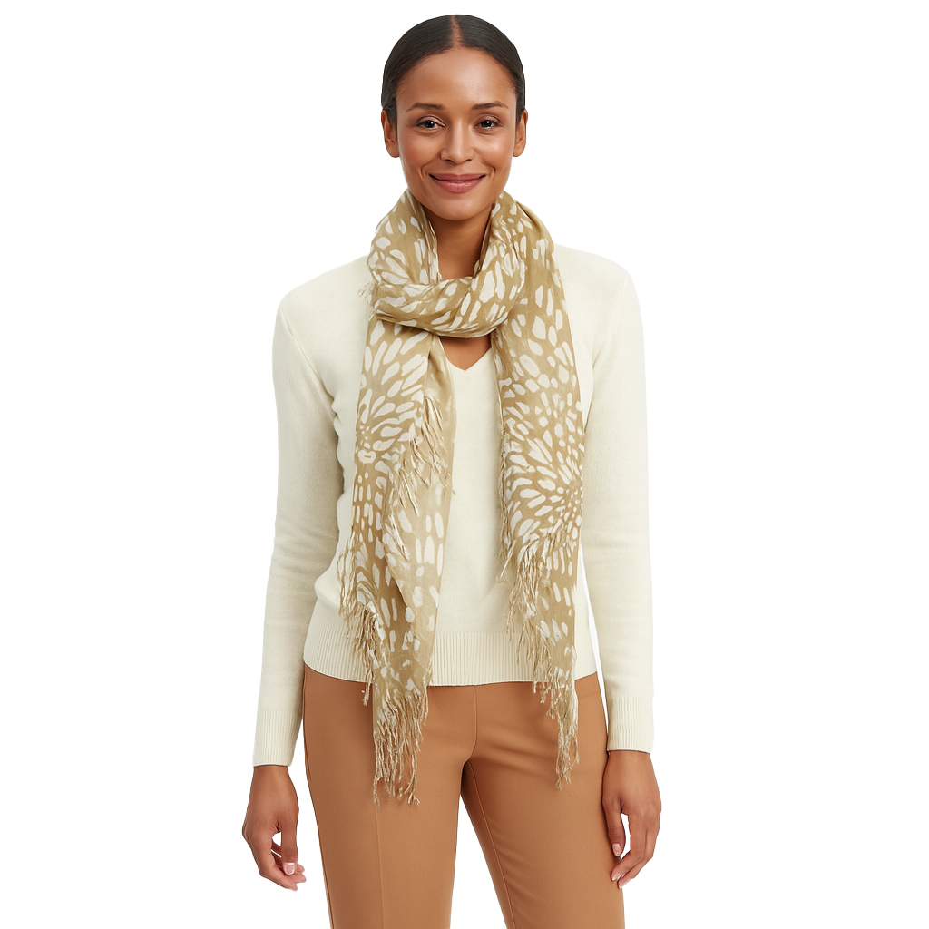 Cashmere Blend Fawn Scarf