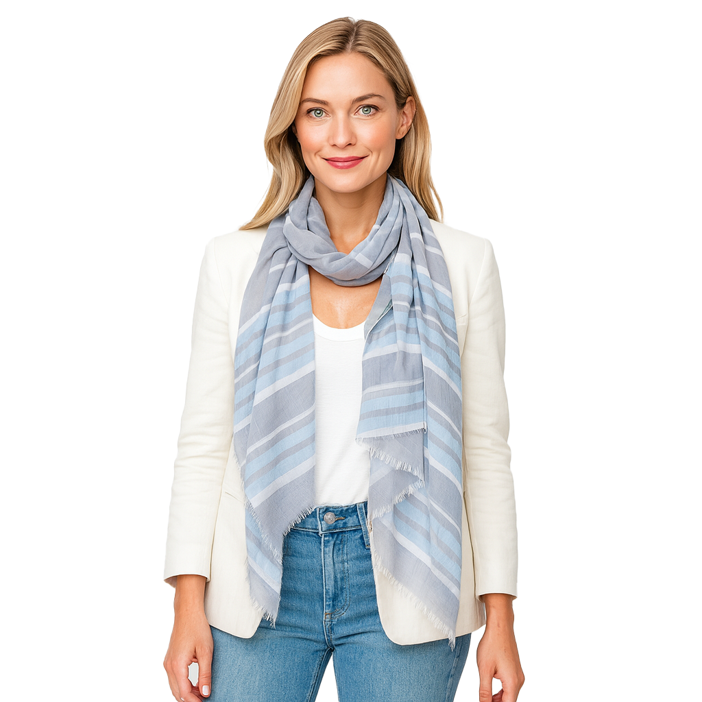 Turkish Cotton Stripe Scarf