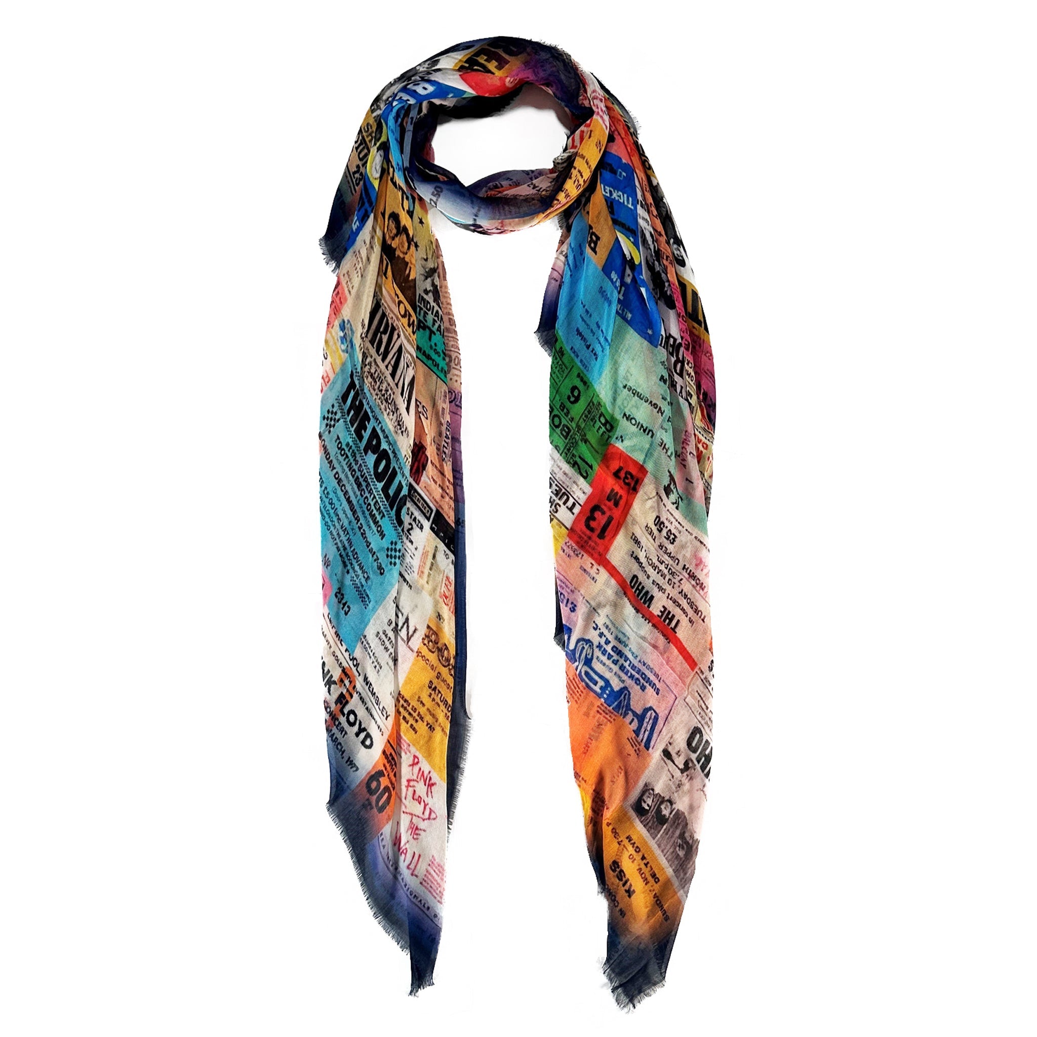 Vintage Concert Posters Scarf