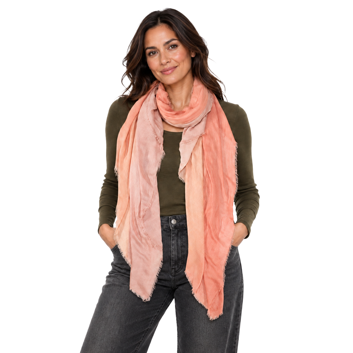 Vintage Dip Dye Scarf