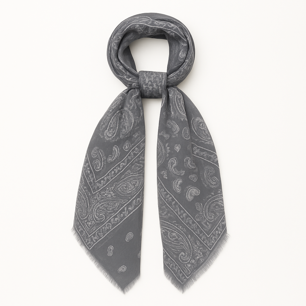 Vintage Paisley Cashmere Blend Neckerchief